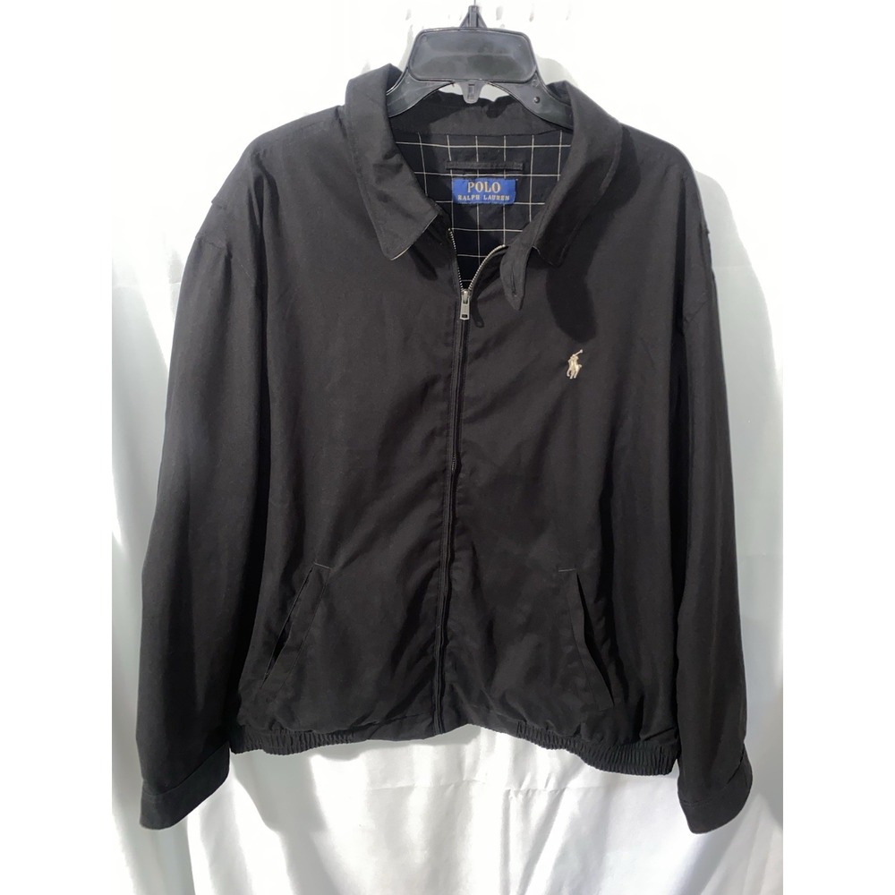 Polo Ralph Lauren Harrington Jacket Black Mens XL Lined